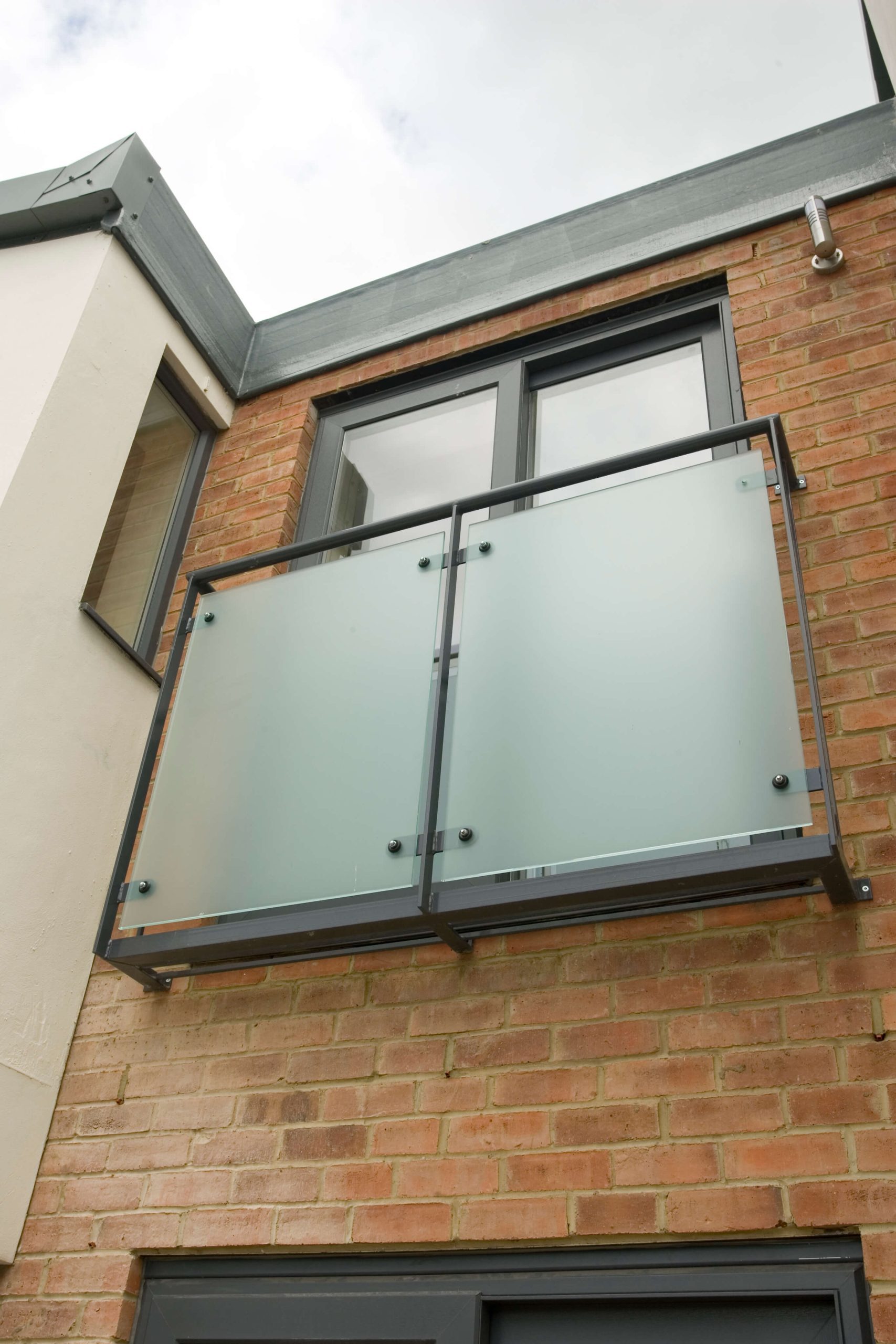 Flat with black patio doors