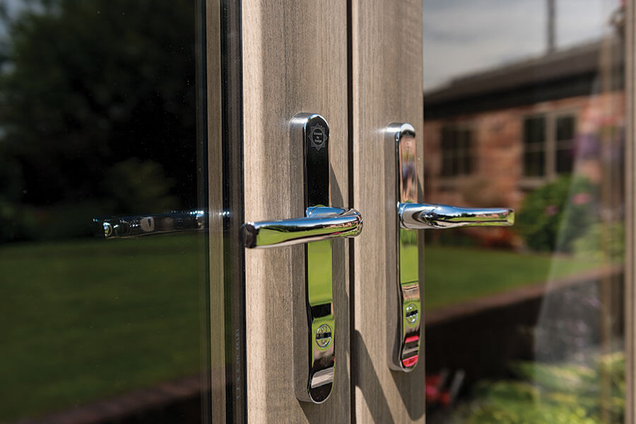 coloured uPVC handle