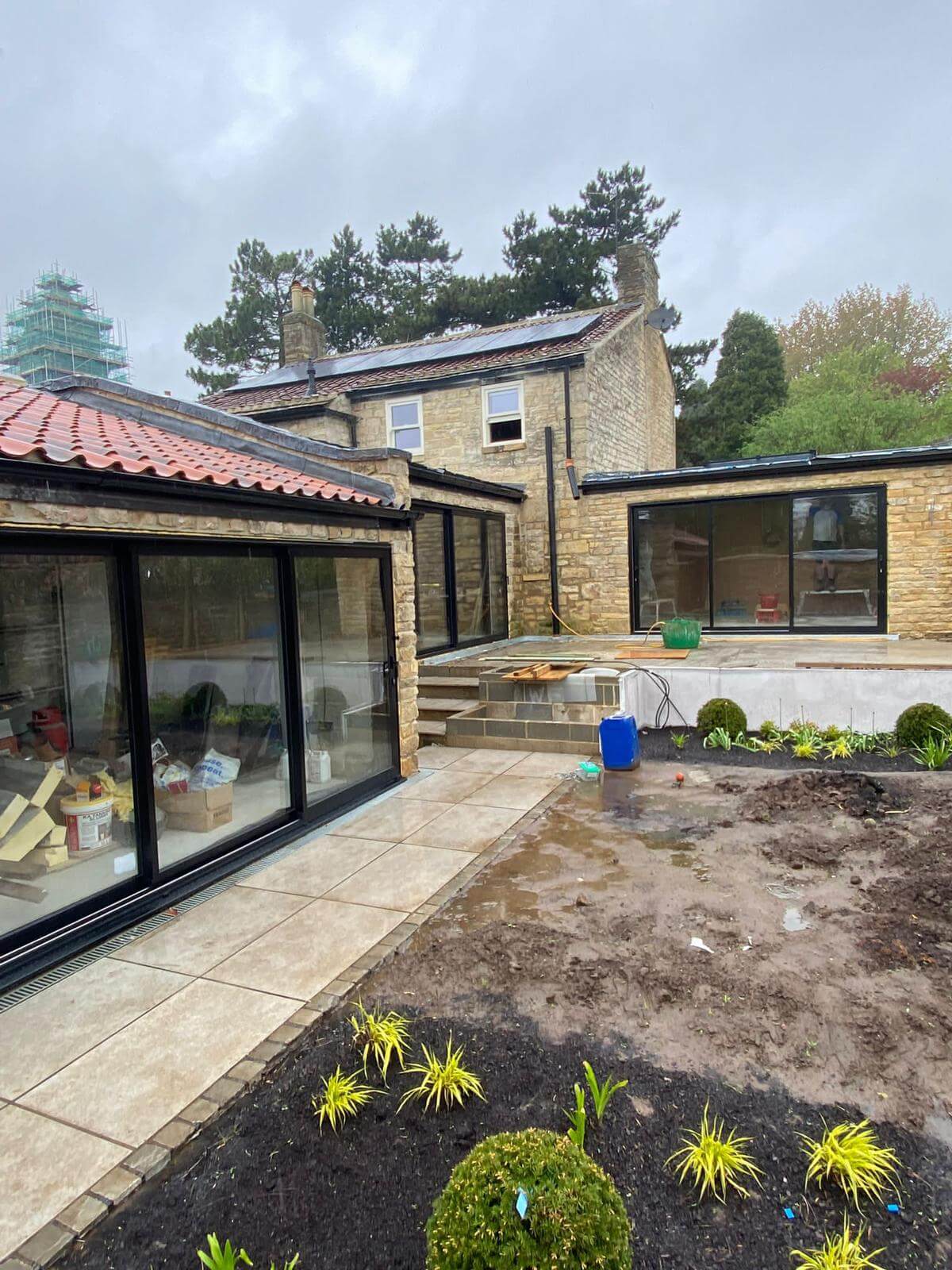 Garden under construction