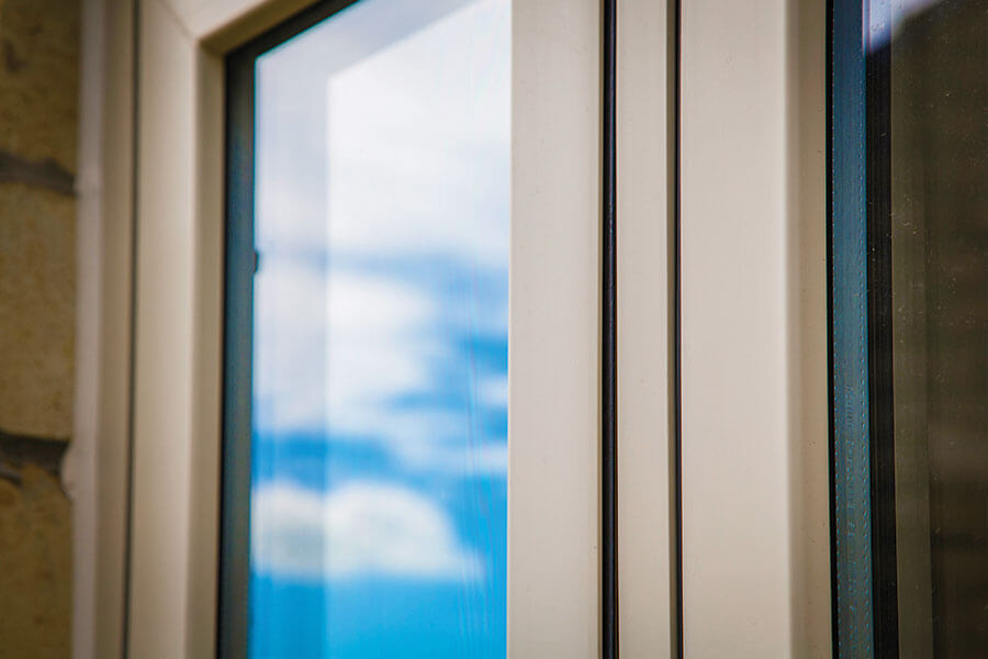installed flush sash