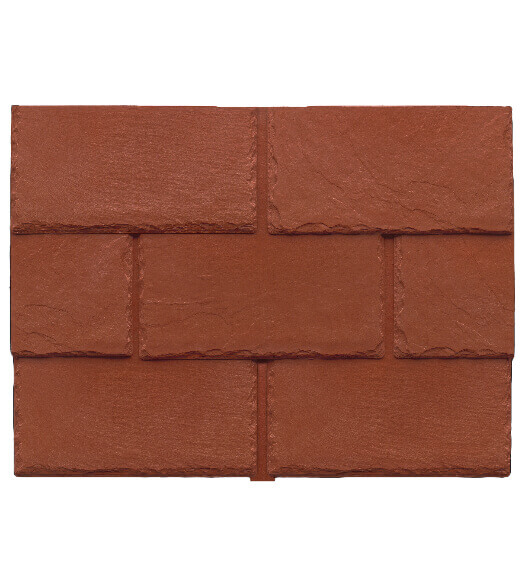 composite slate brick red