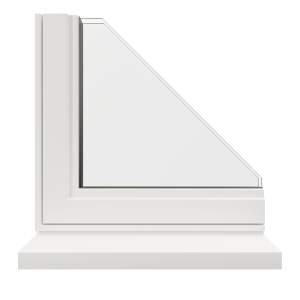 Gloss white classic aluminium window