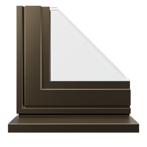 Mid bronze metallic prestige aluminium window