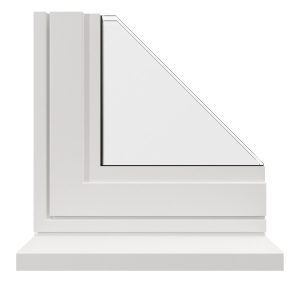 White prestige aluminium window