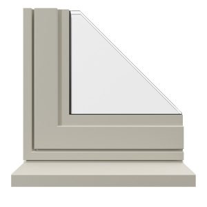 Cream prestige aluminium window